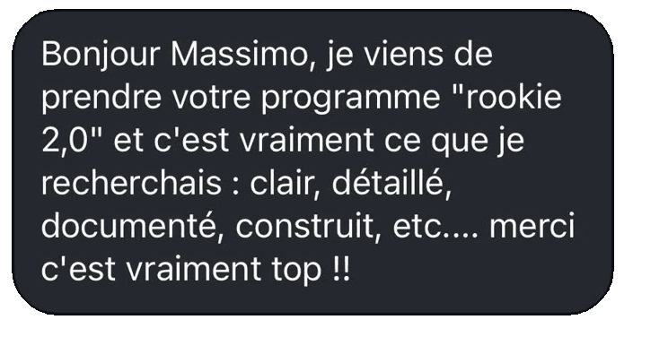 Capture d'un retour client MB PREPA