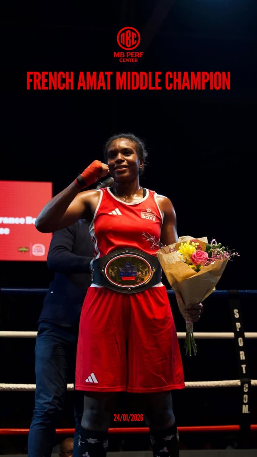 Solana Ayivi, championne de France amateur poids moyens