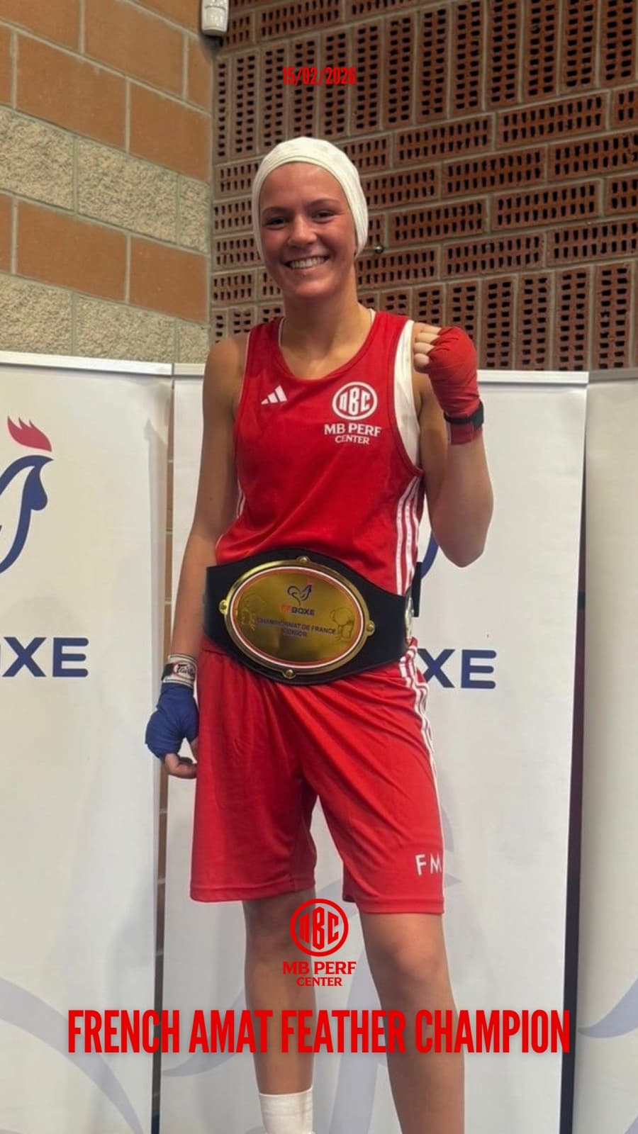 Shanon Cabane, championne de France amateur poids plume