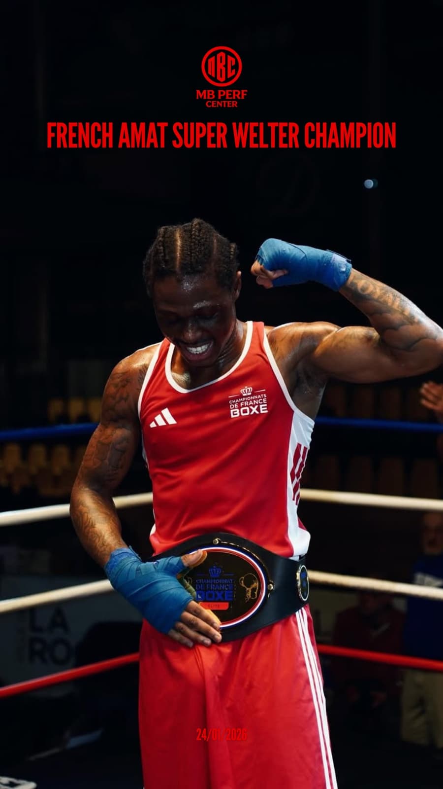 Ruben Kalema, champion de France amateur super-welters