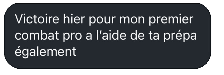 Capture d’un message client MB PREPA