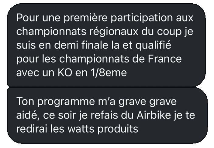 Capture d’un message client MB PREPA